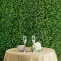 Green Boxwood Hedge Locust and Cypress Garden Wall Backdrop Mat 4 Artificial Panels 11 Sq ft.
