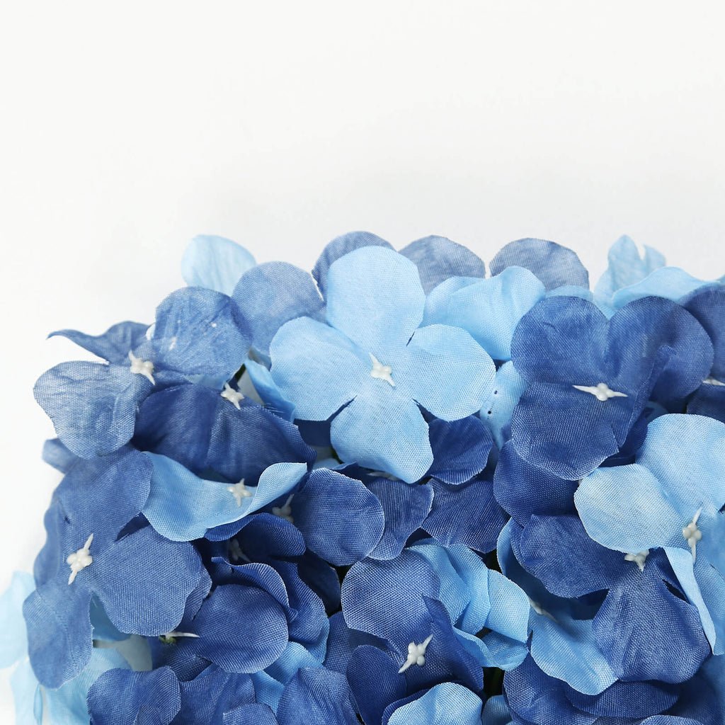 Dusty Blue UV Protected Hydrangea Flower Wall Mat Backdrop 4 Artificial Panels 11 Sq ft.