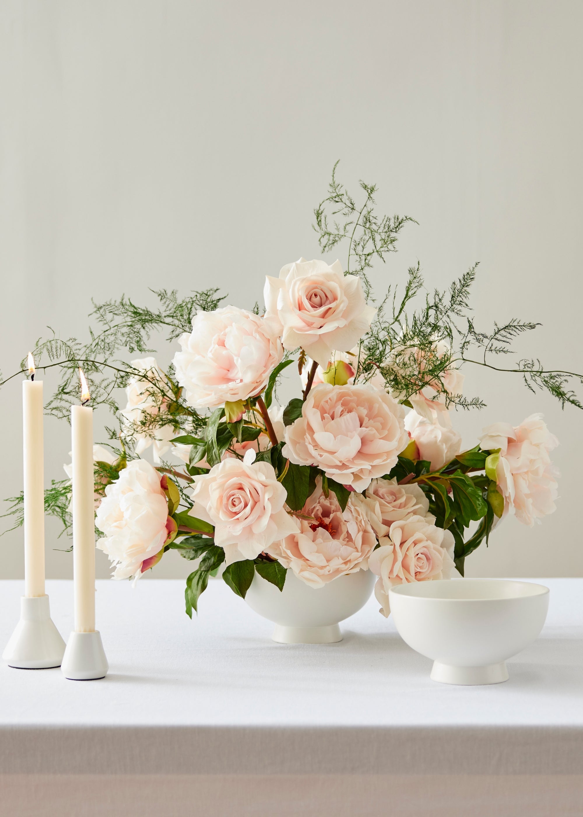 Real Touch Fake Flowers Blush Peony - 27