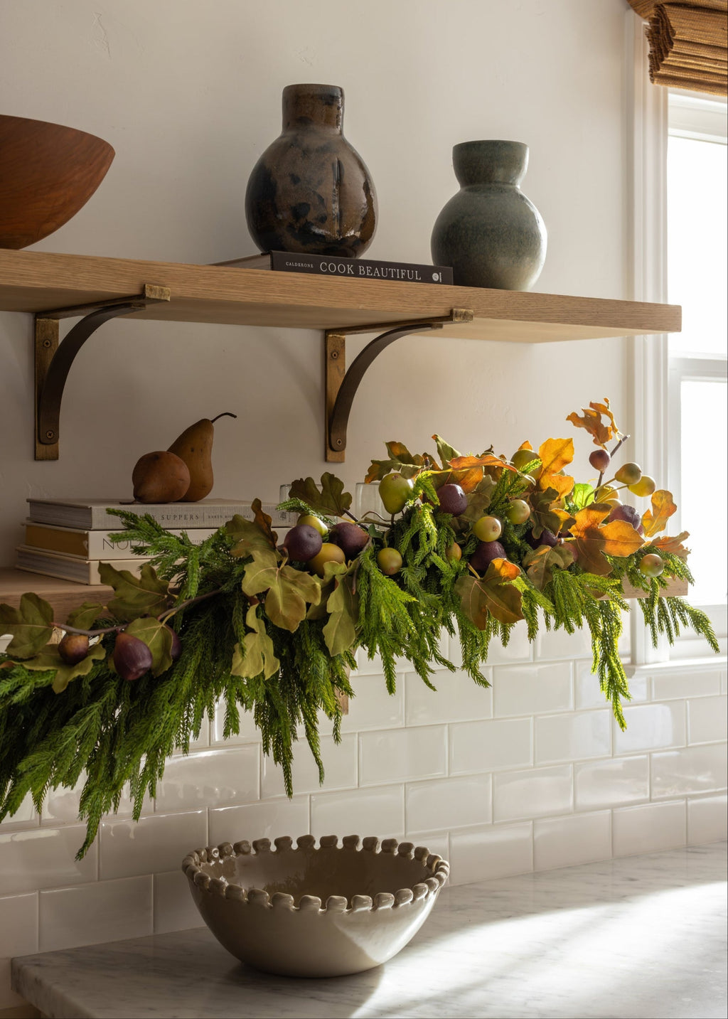 Premium Faux Fig Branch in Eggplant - 37