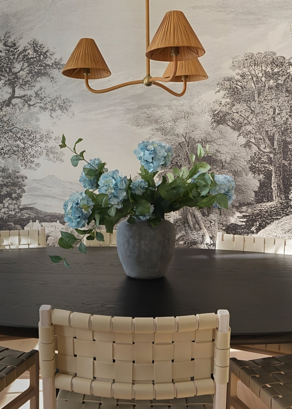 Artificial Hydrangea in Antique Light Blue - 36