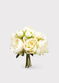 Artificial Peony Flower Bouquet in Cream - 9