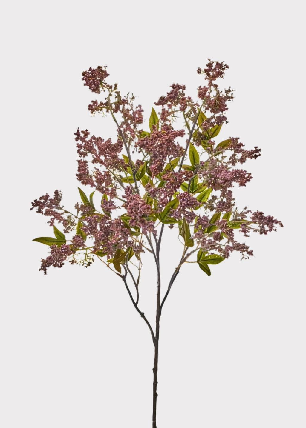 Dusty Mauve Fake Wild Plum Berry Branch - 43