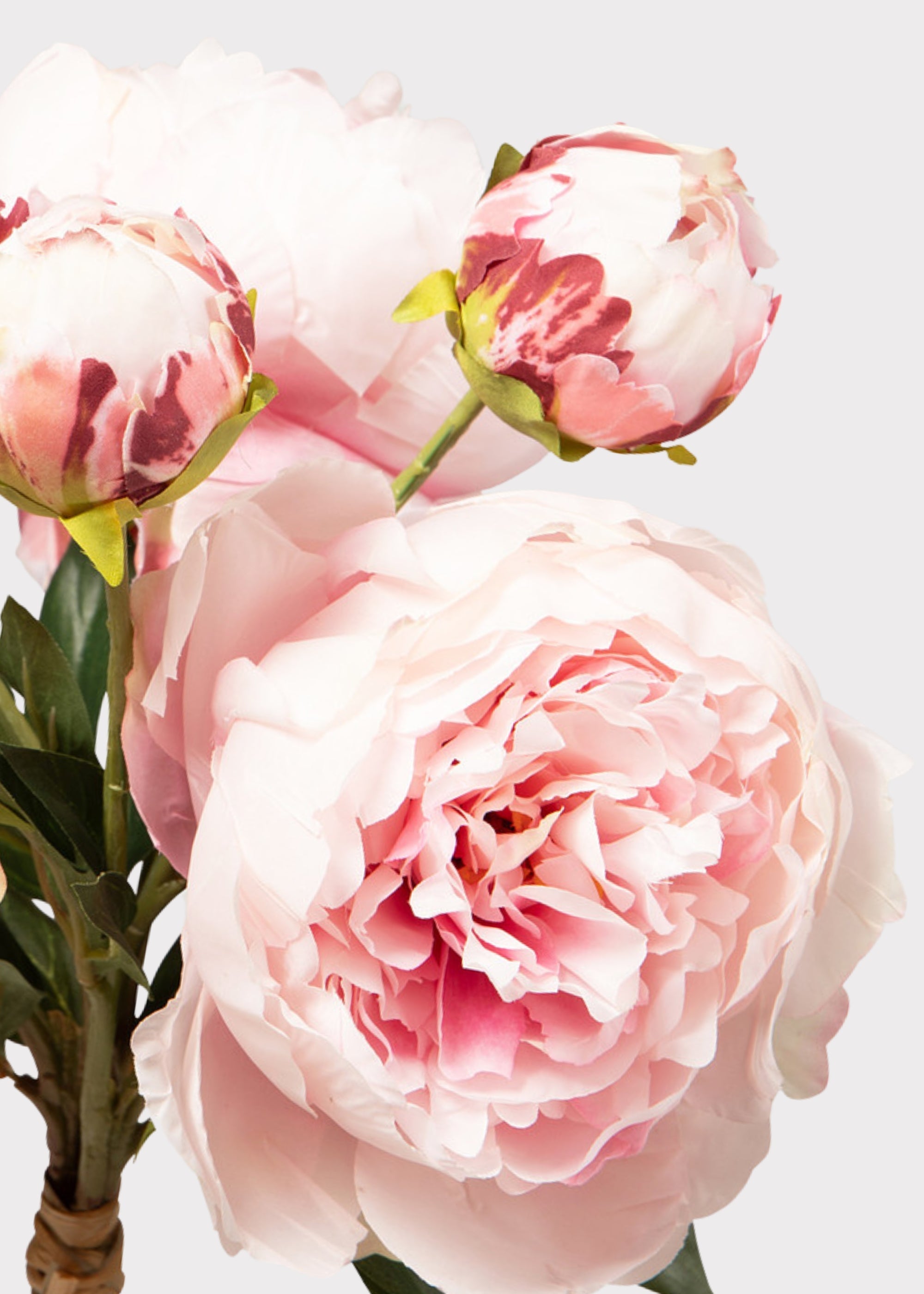 Pink Peony Faux Flower Bundle of Peonies - 21