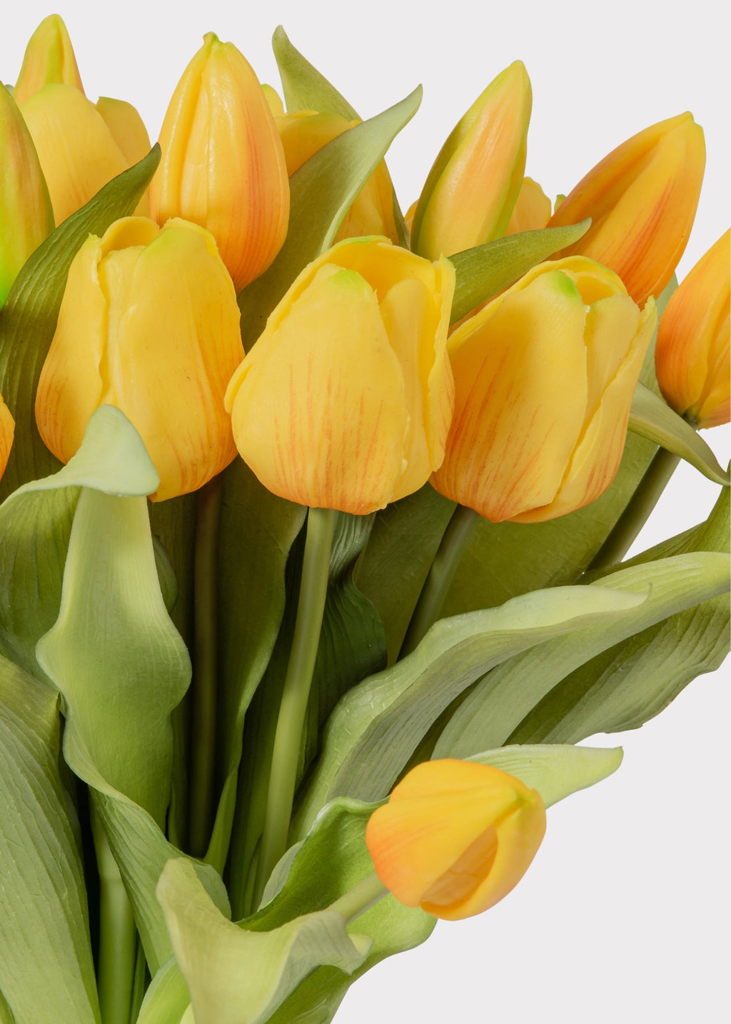 Yellow Tulip Artificial Flower Bouquet - 11.75