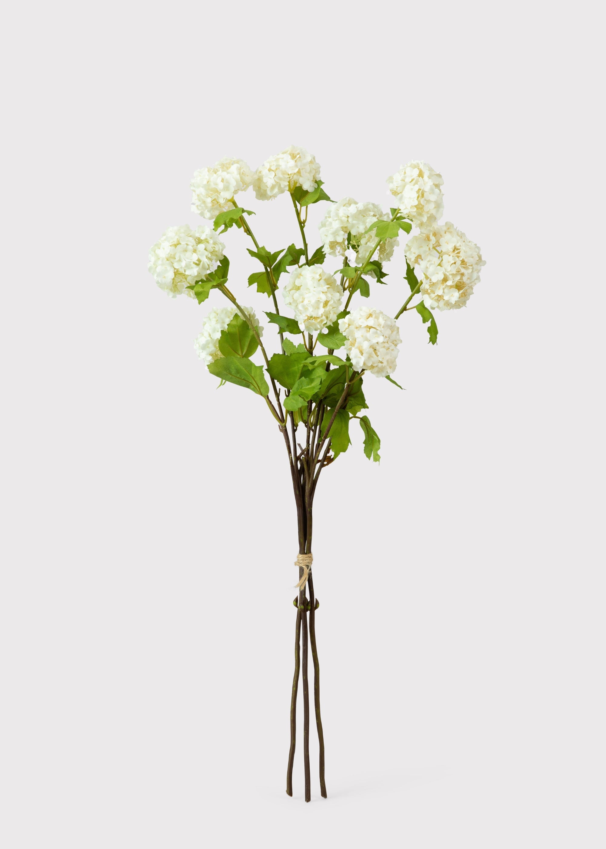 Fake Snowball Flower Bundle in White - 31