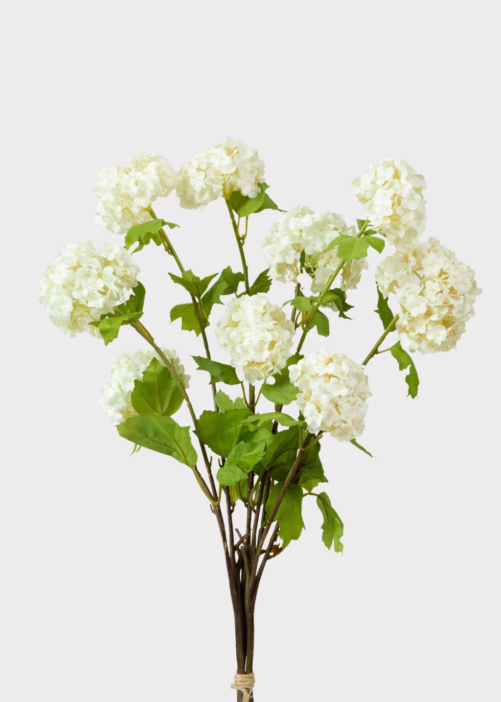 Fake Snowball Flower Bundle in White - 31