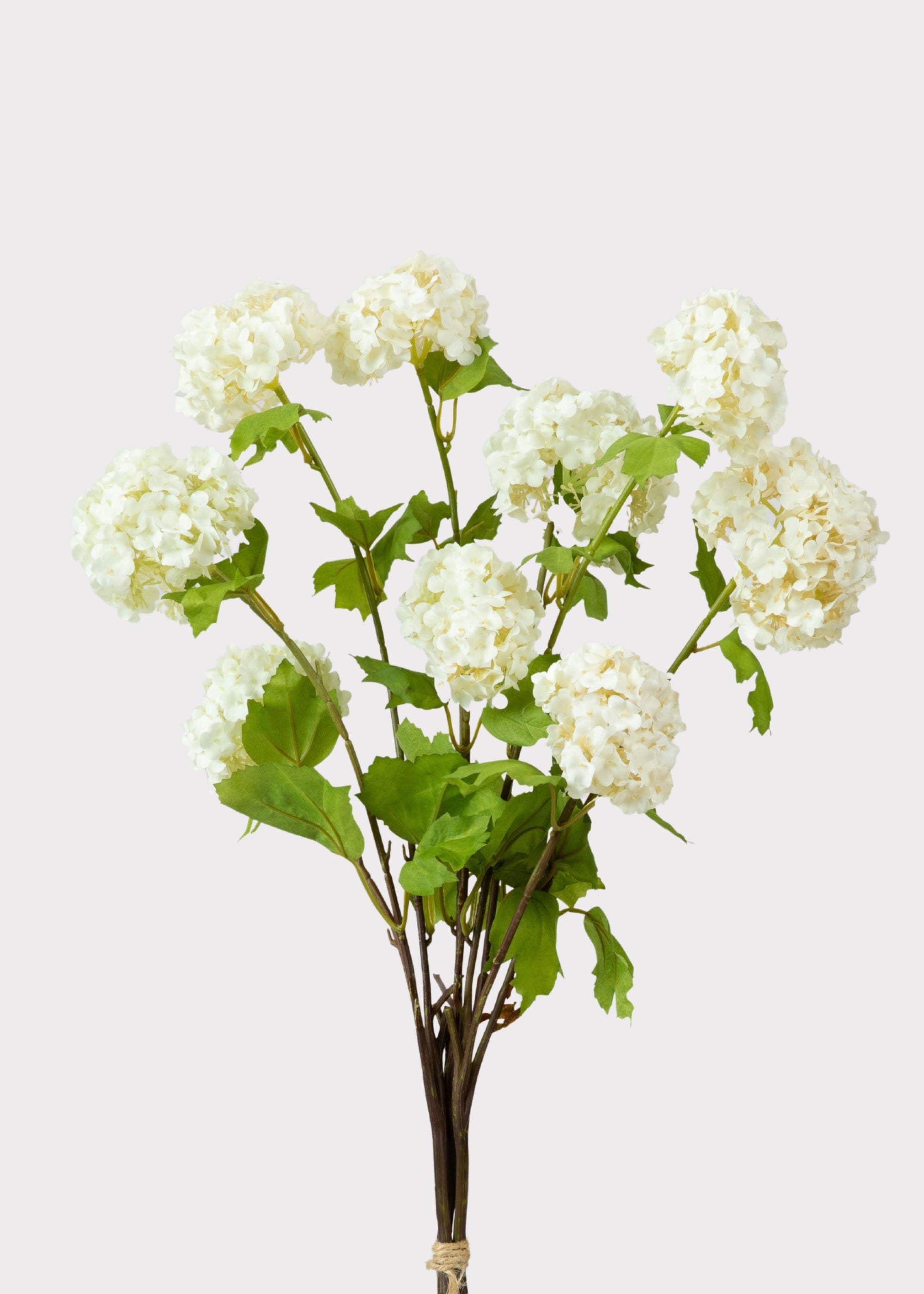 Fake Snowball Flower Bundle in White - 31