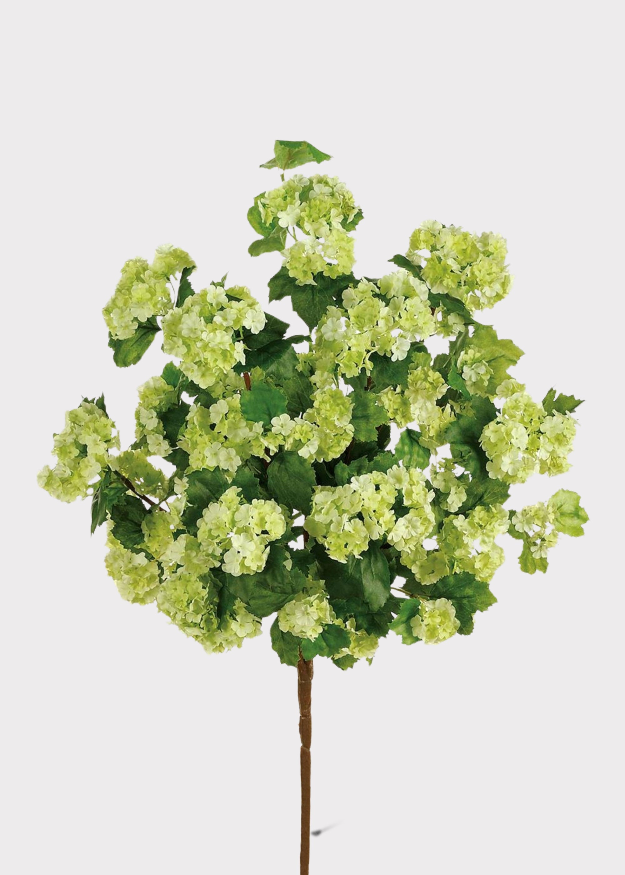 Fake Snowball Hydrangea Bush in Green - 20