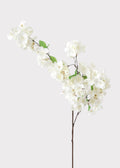 Faux Flowers Cherry Blossom Stem in Cream White - 44