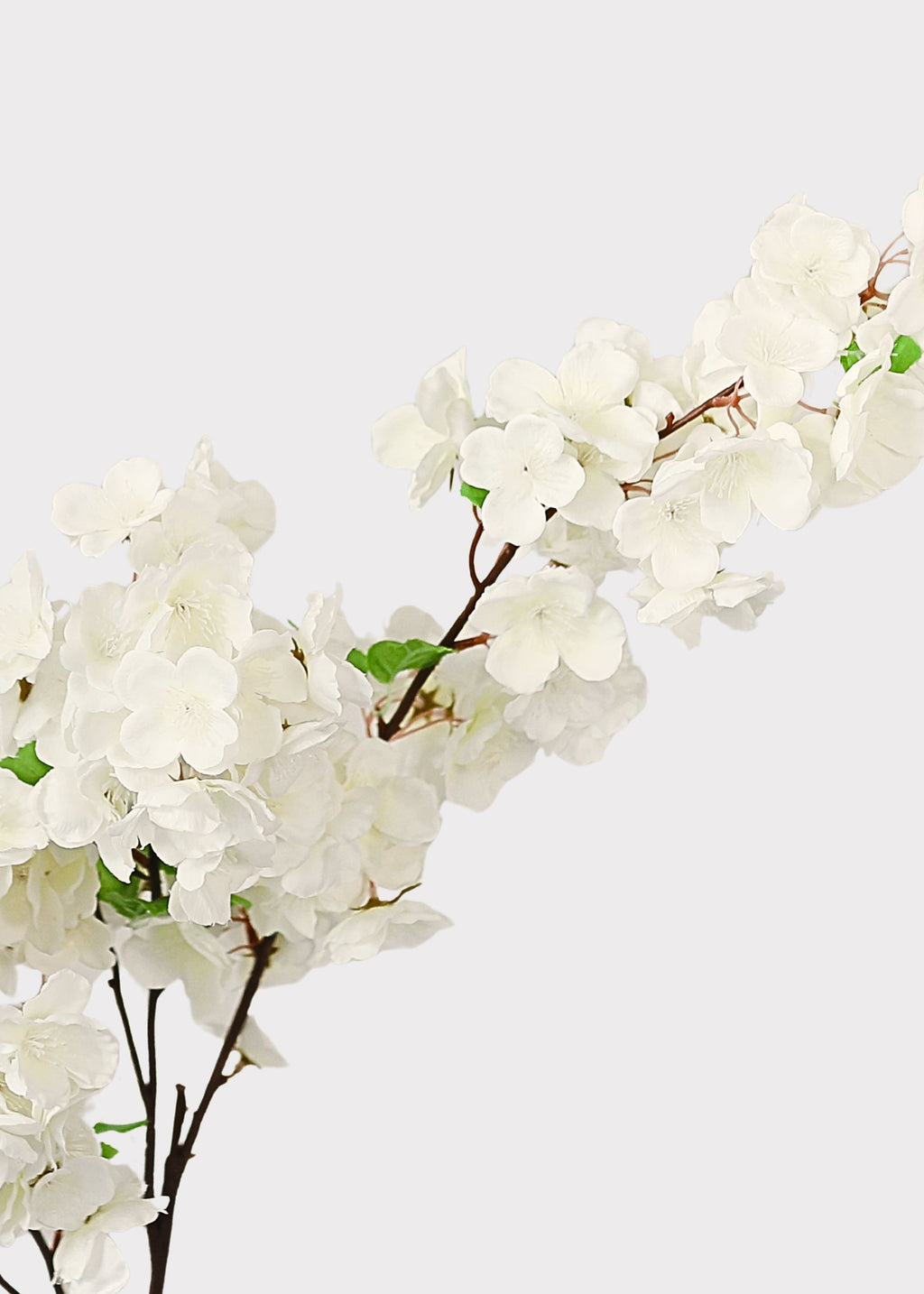 Faux Flowers Cherry Blossom Stem in Cream White - 44