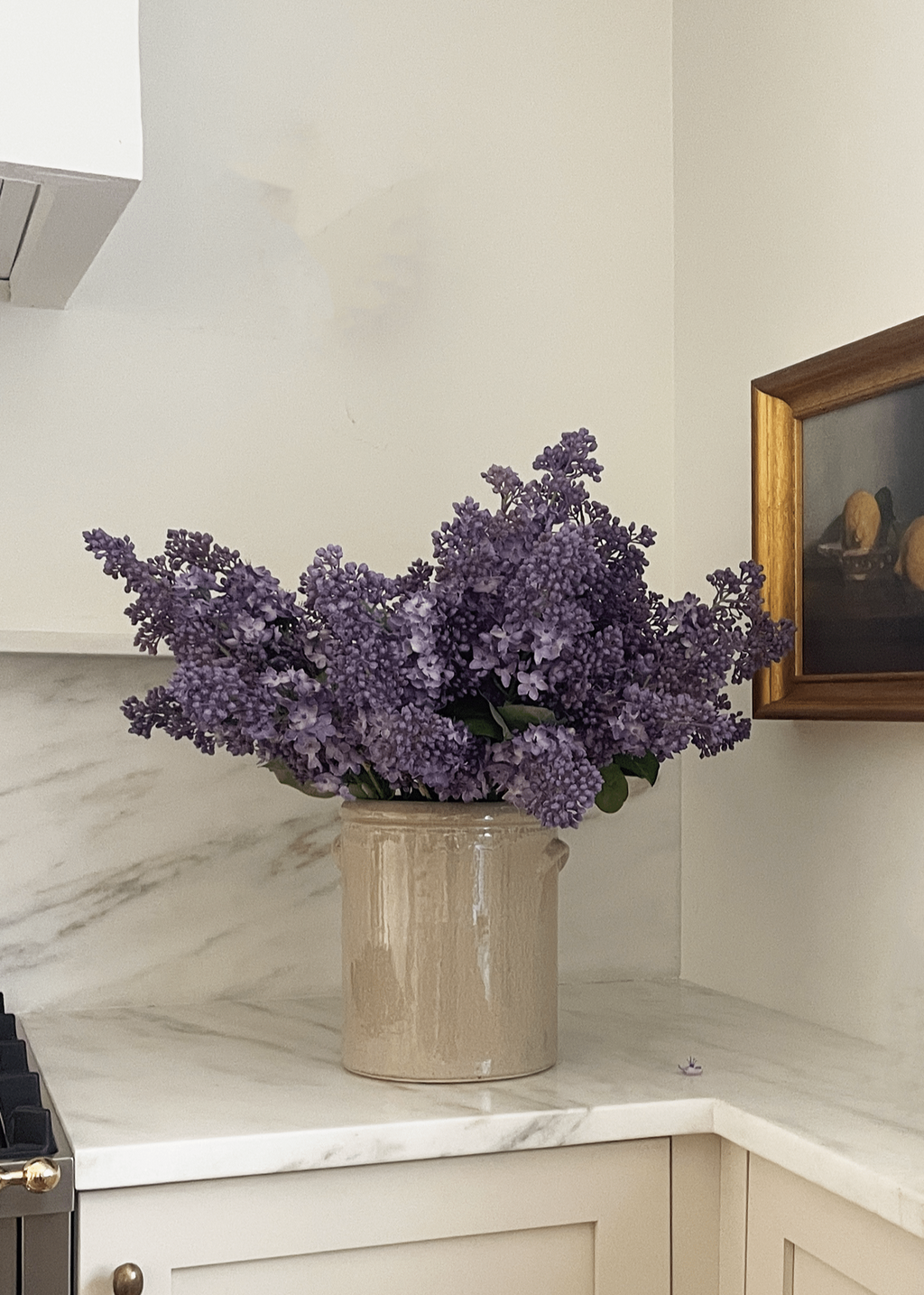 Purple Artificial Lilac Flower Stem - 34.5