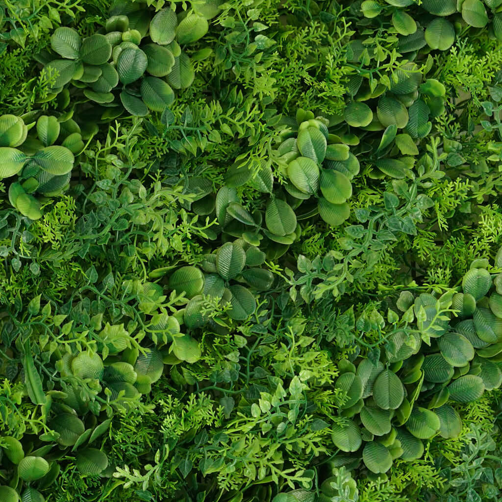 Green Boxwood Hedge Locust and Cypress Garden Wall Backdrop Mat 4 Artificial Panels 11 Sq ft.