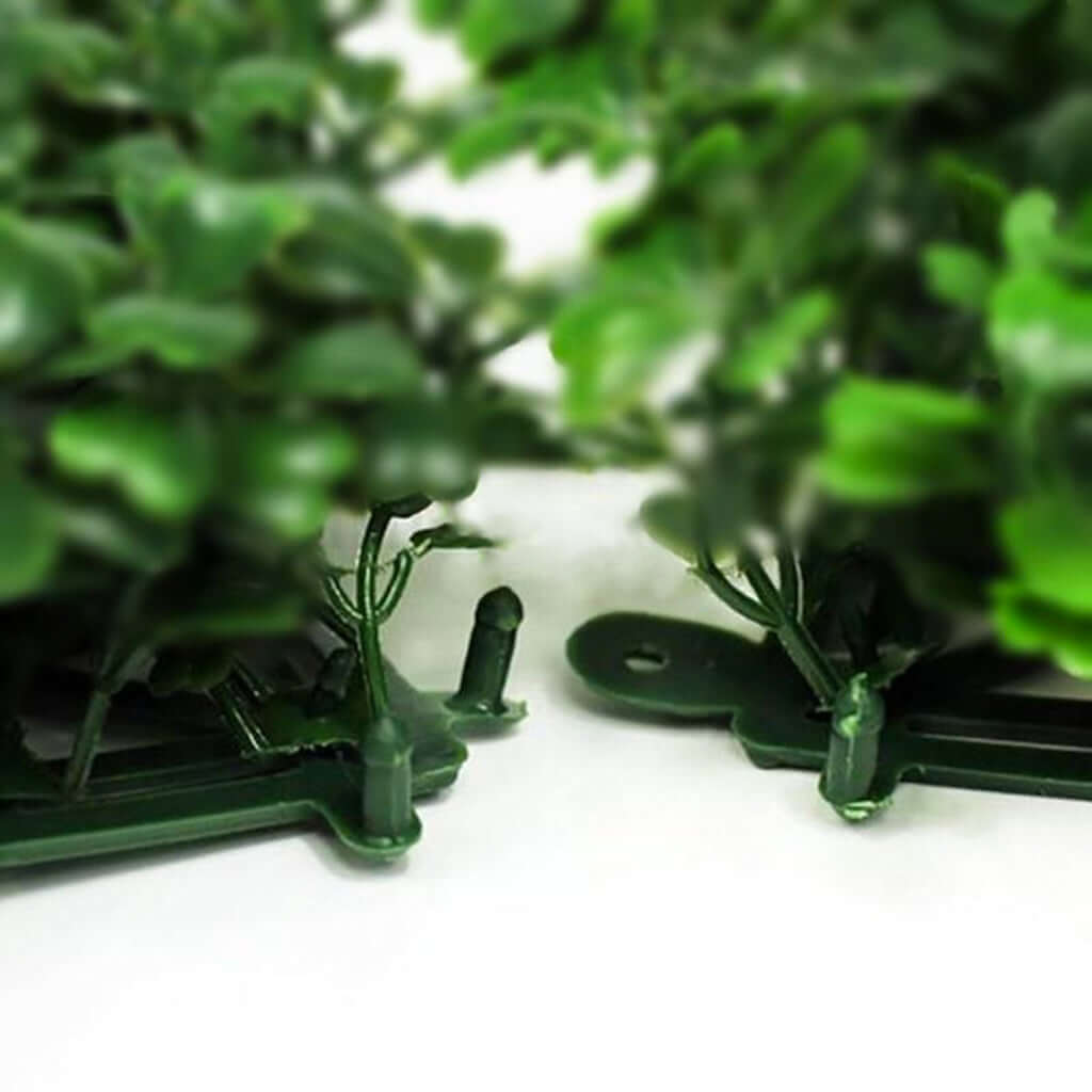 Green Boxwood Hedge Locust and Cypress Garden Wall Backdrop Mat 4 Artificial Panels 11 Sq ft.