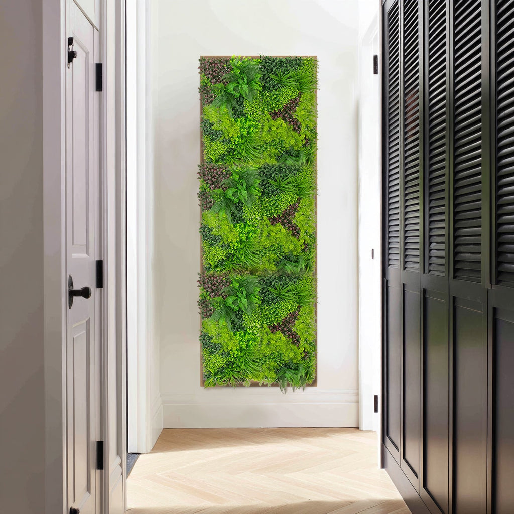 Artificial Grass Wall Panels. 40×40 Greenery Backdrop with Mixed Fern and Ivy Leaves. Outdoor UV-Protected Grass Wall Mat for Events – 2 Panels. Covers 22 Sq. Ft.